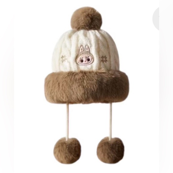 Pop Land Warm Fluffy Holiday Series LABUBU Plush Hat main image 7